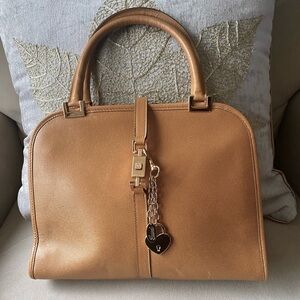 Vtg Gucci Jackie O Lock Handbag Satchel